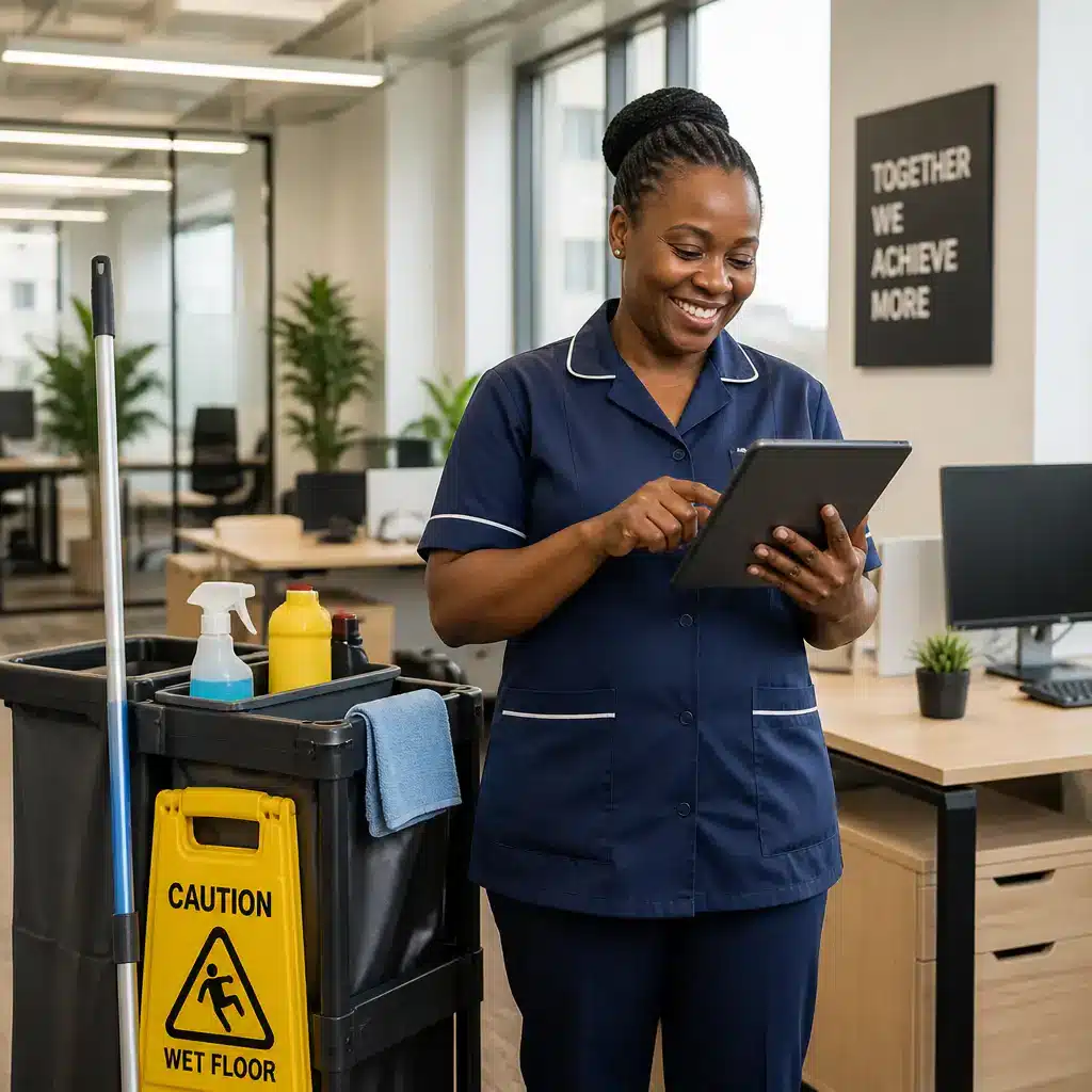 cleaning staff management app